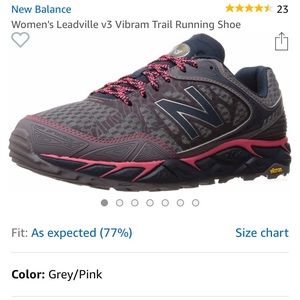 New Balance Leadville V3 grey/pink US 9